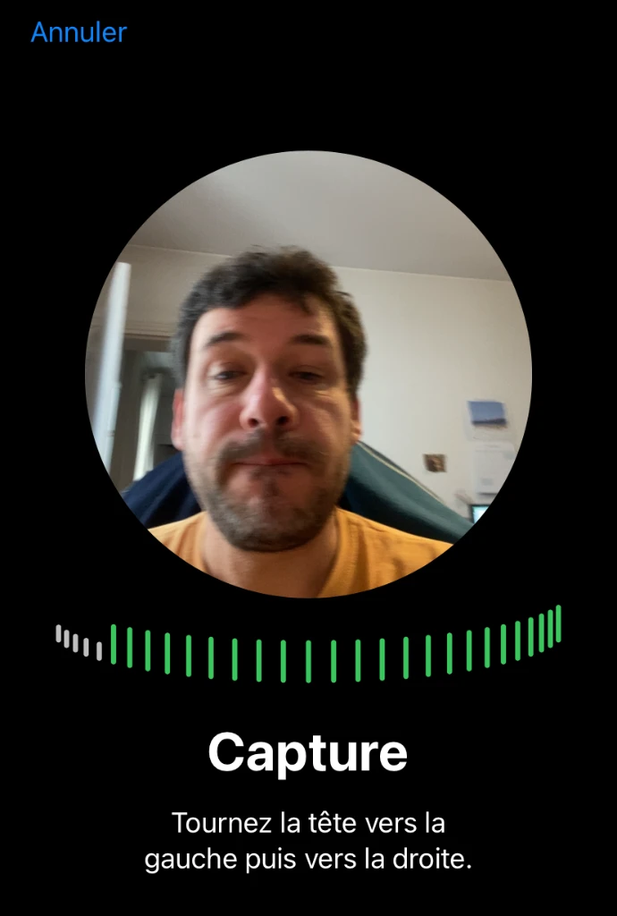 Capture visage AirPods 4